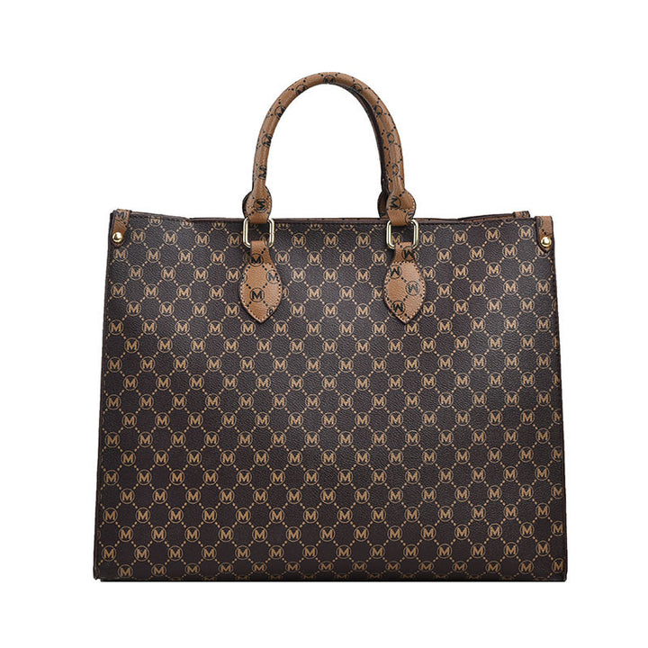 Luxe Logo-Print Tote Handtasche