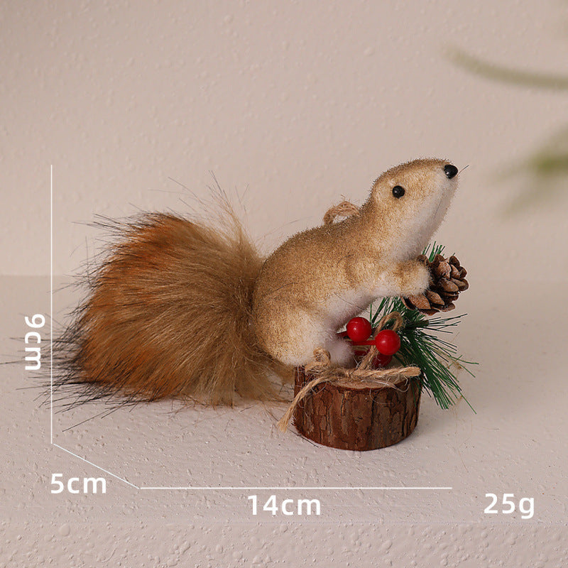 Niedliche Dekorationsfigur mit Eichhörnchenmotiv Karnz