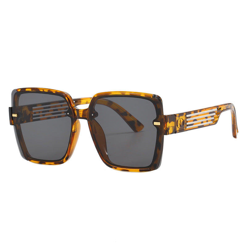 Damen quadratische Sonnenbrille mit trendigem Geometrie-Design Karnz