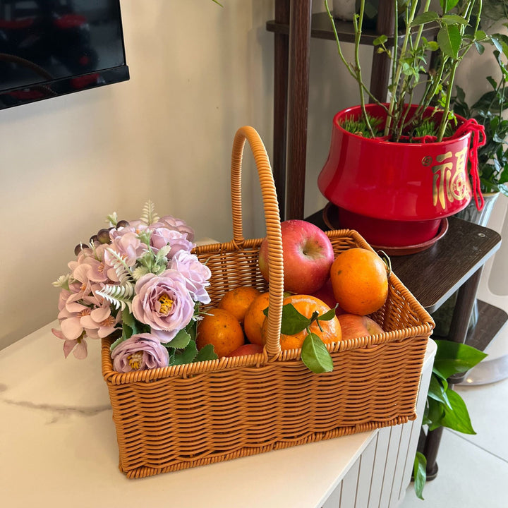 Handgewebter dekorativer Blumenkorb Karnz