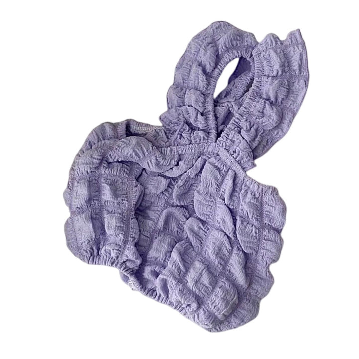 Plüsch Texturiertes Twist Haarhandtuch Wrap