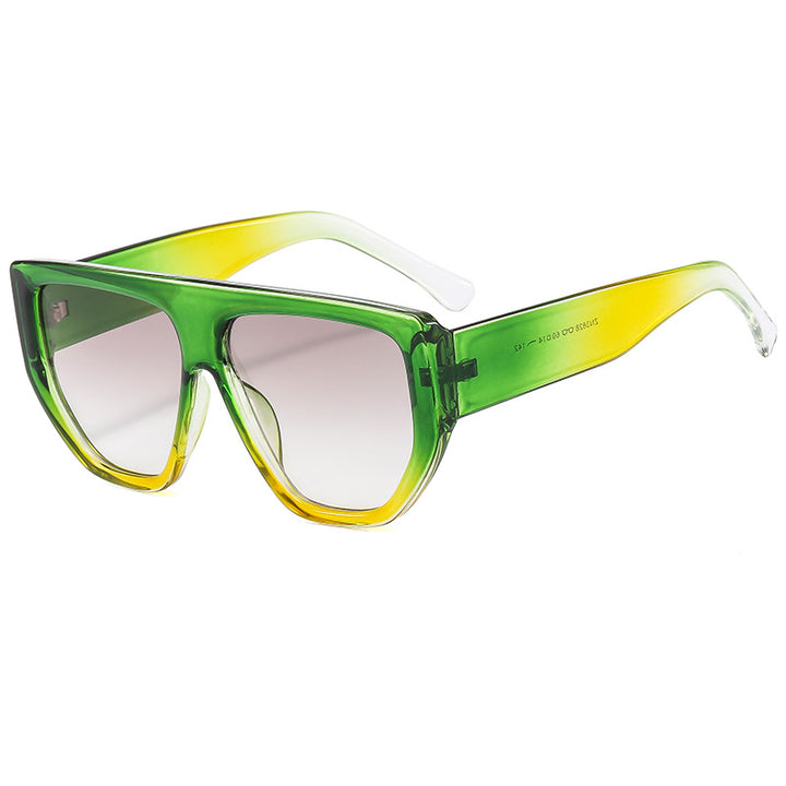 Damen Oversized Sonnenbrille mit stylischem geometrischen Rahmen Karnz