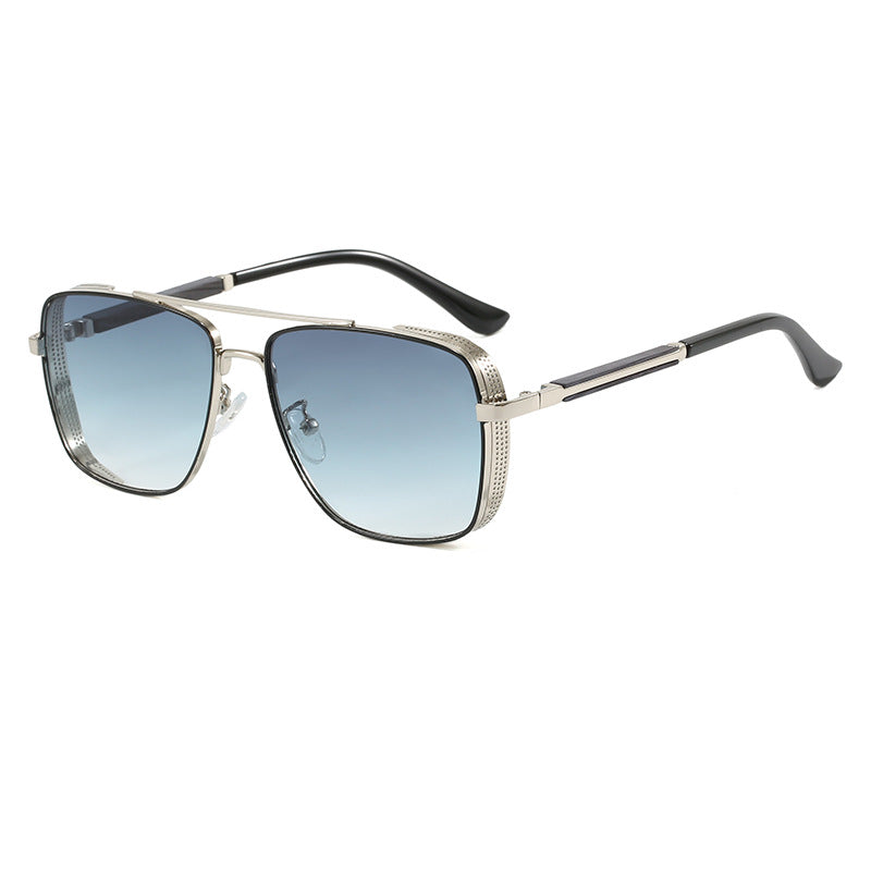 Damen modische quadratische Sonnenbrille mit luxuriösen Metallakzenten Karnz