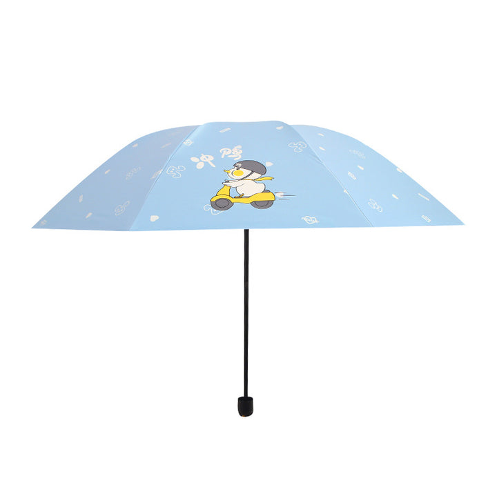 Damen Falt-Regenschirm mit verspieltem Tiermotiv Karnz
