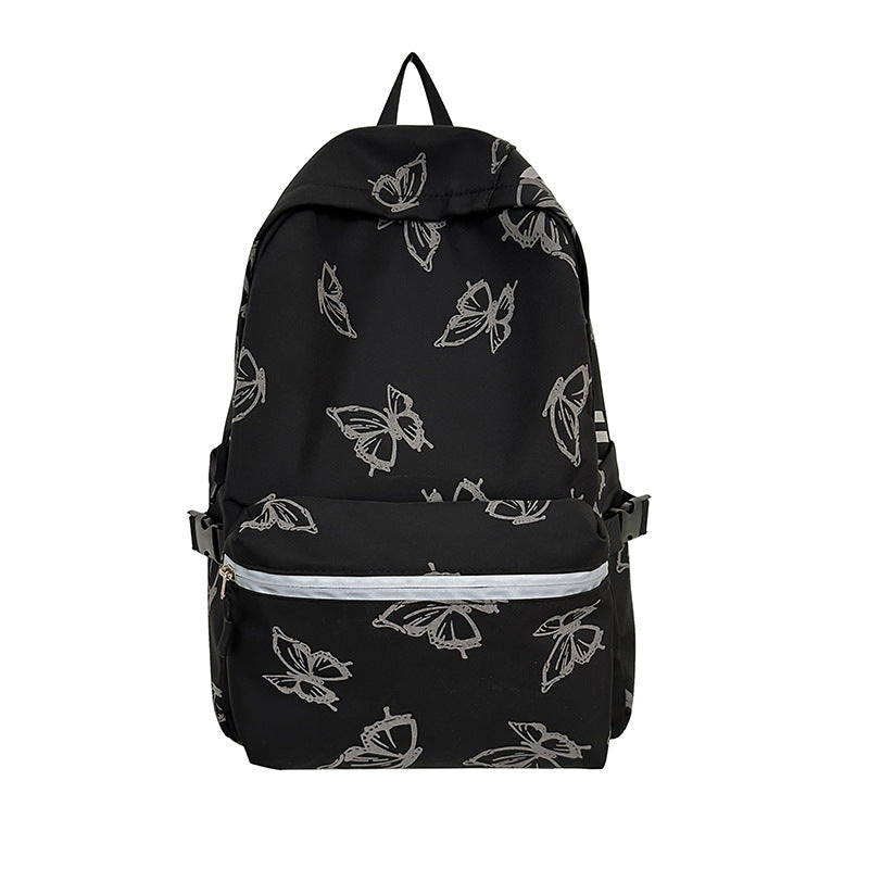 Stylischer Schmetterlingsdruck Rucksack Karnz