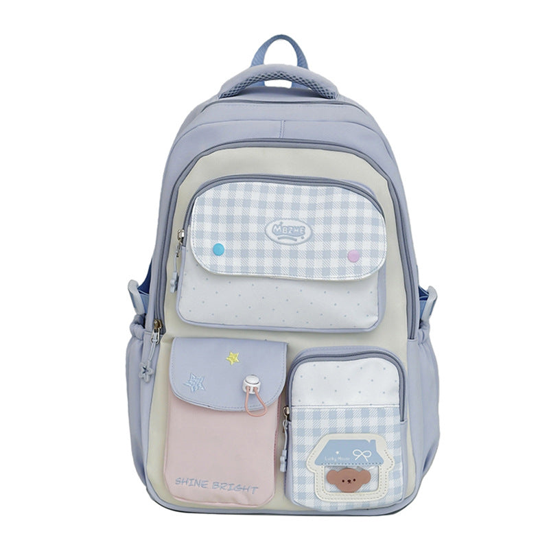 Multi-Pocket Reise-Rucksack mit süßen Charakterakzenten Karnz