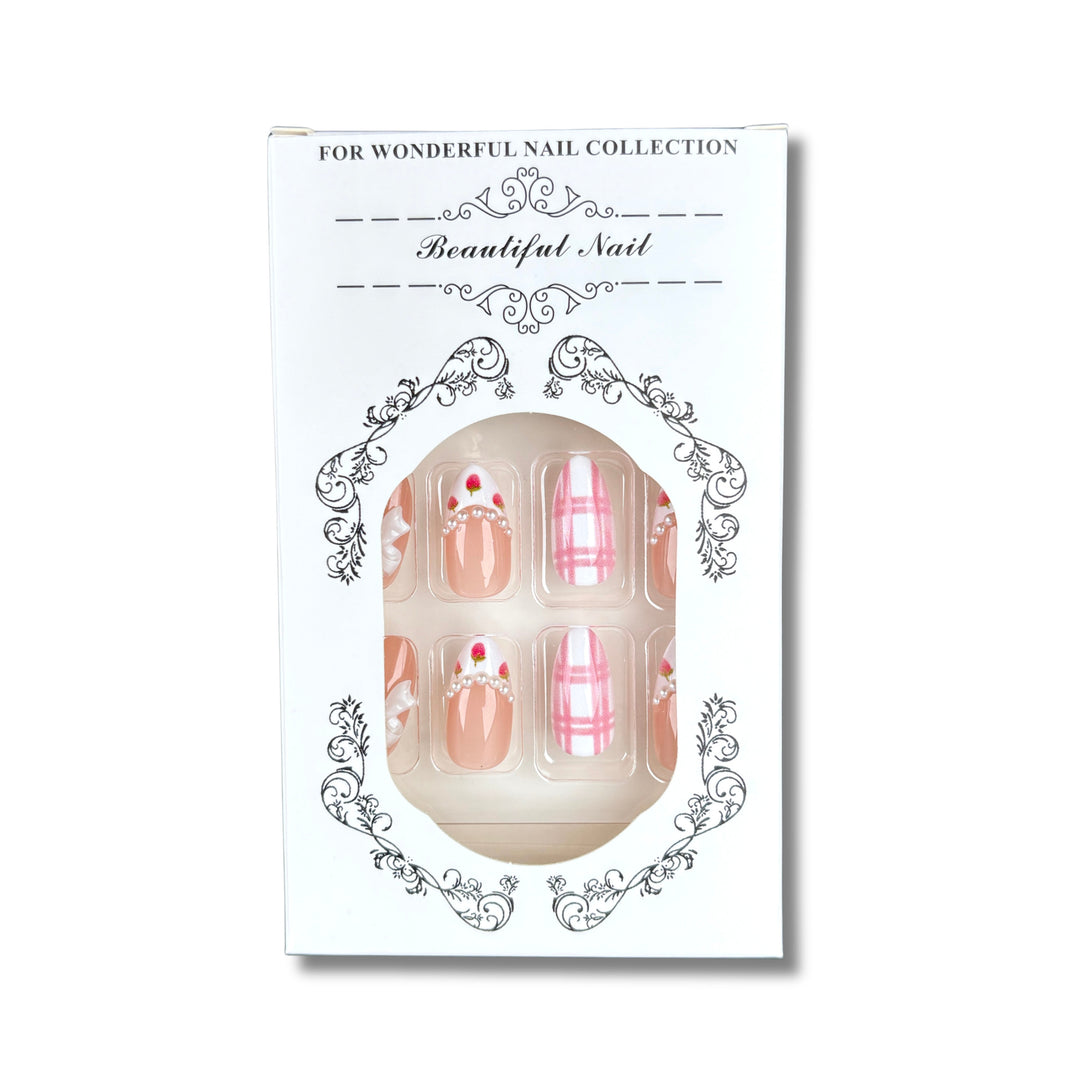 Elegantes dekoratives Press-On-Nagelset 1790746208