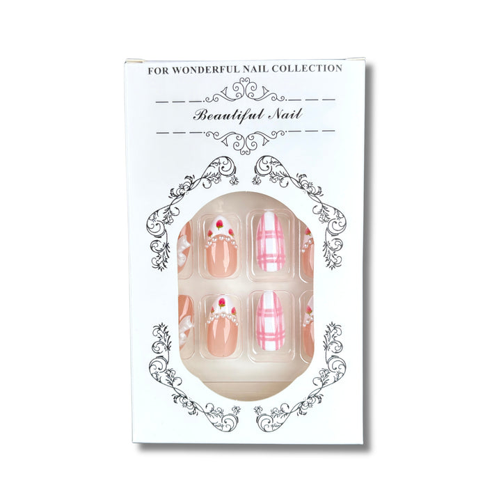Elegantes dekoratives Press-On-Nagelset 1790746208