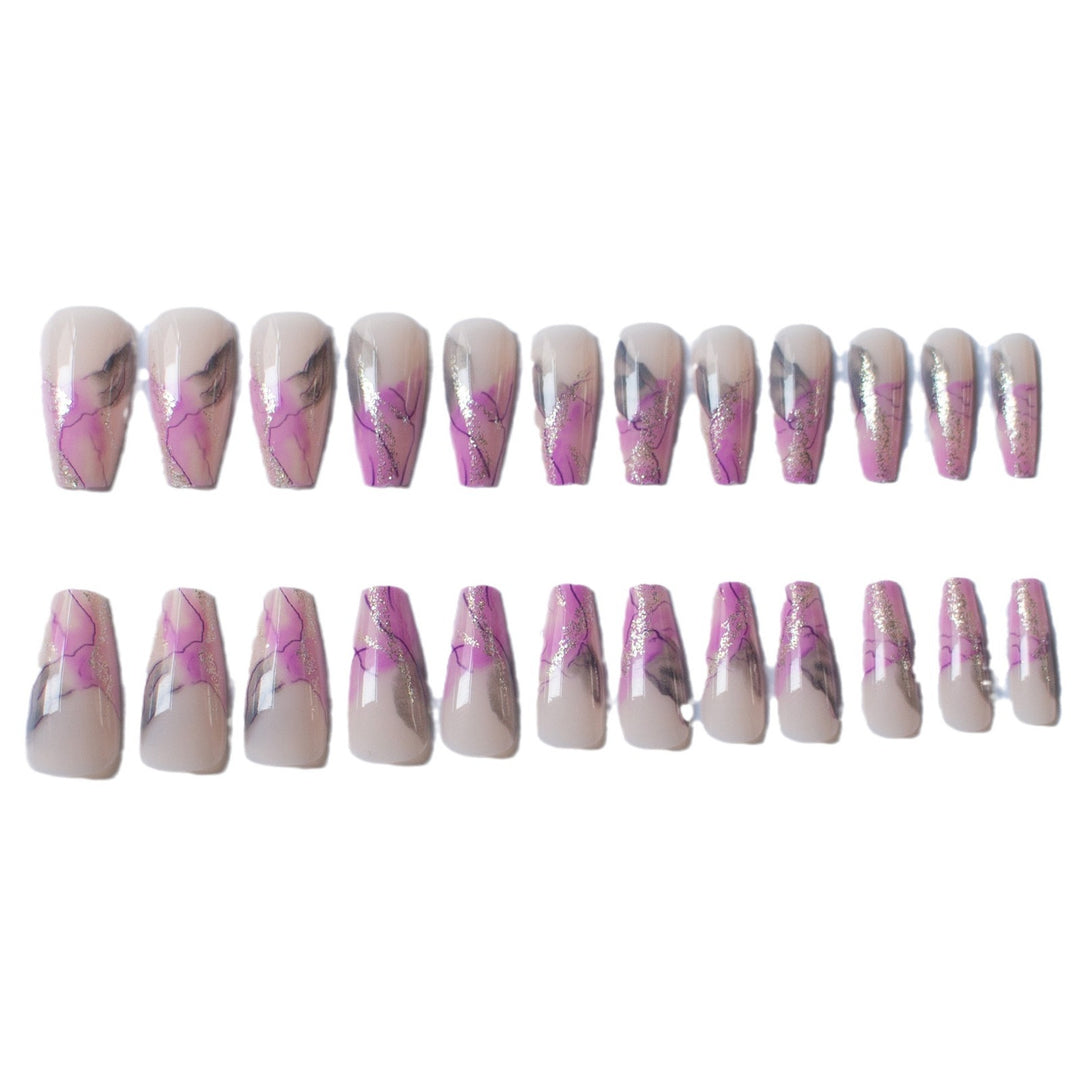 Künstlerisches Nageldesign-Set mit Marmor-Effekt