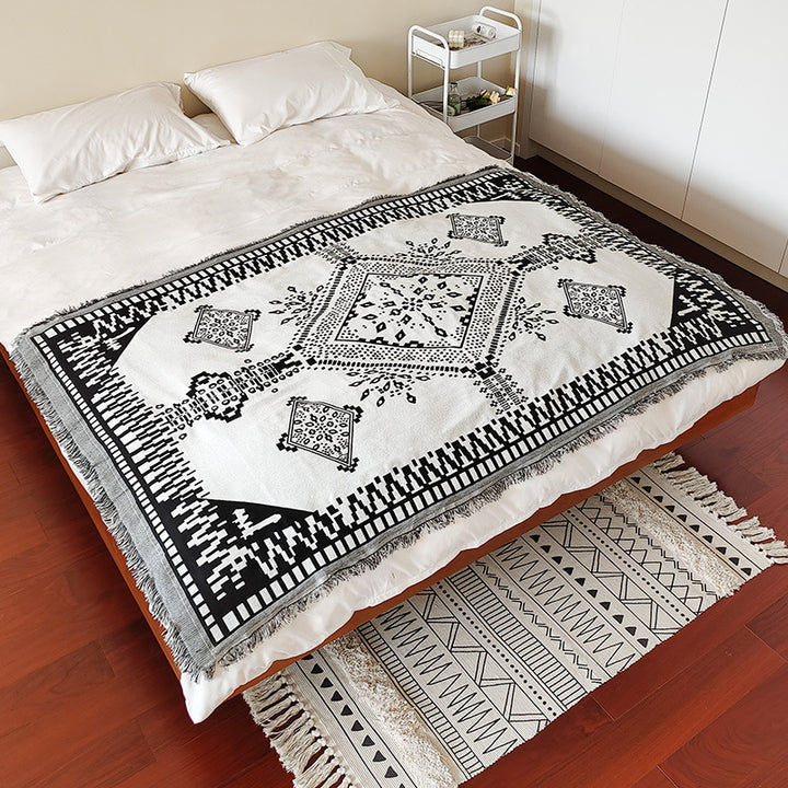 Bohemian gemusterte Wurfdecke