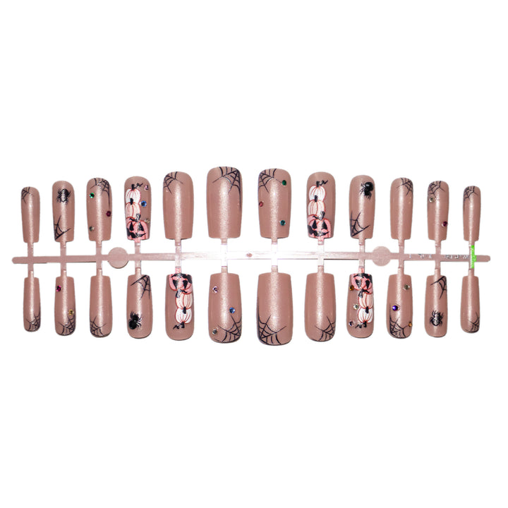 Saisonales von Halloween inspiriertes Acryl-Nagelkunst-Set