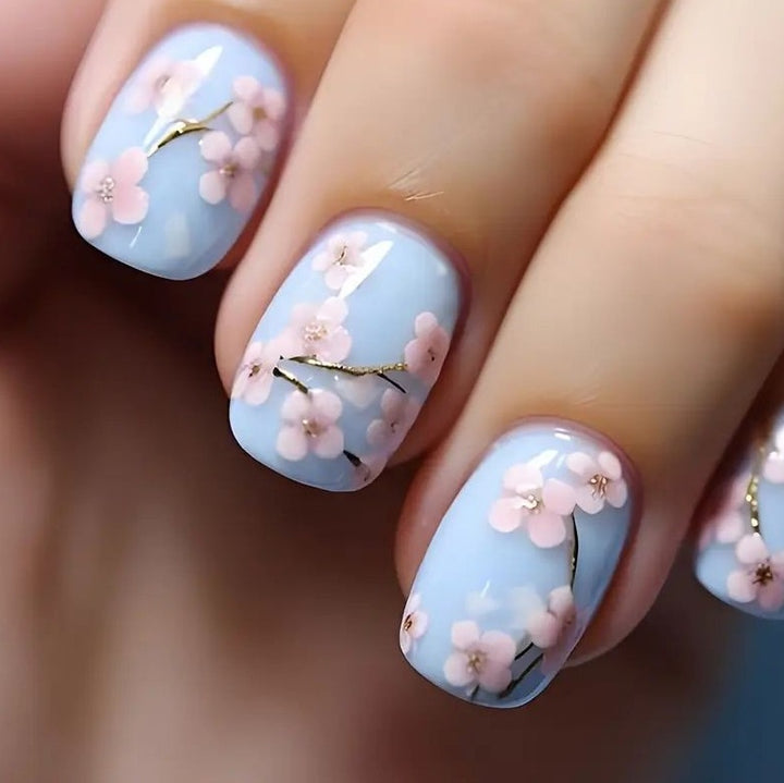Florale Blüten Nagelkunst Verbesserungen Karnz