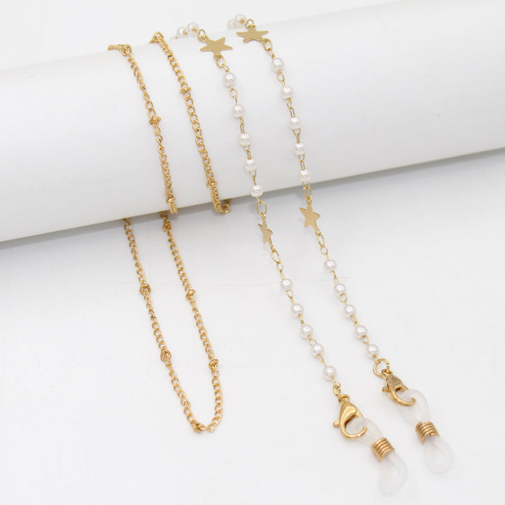 Elegante Stern-Verbundene Brillen Kette Karnz