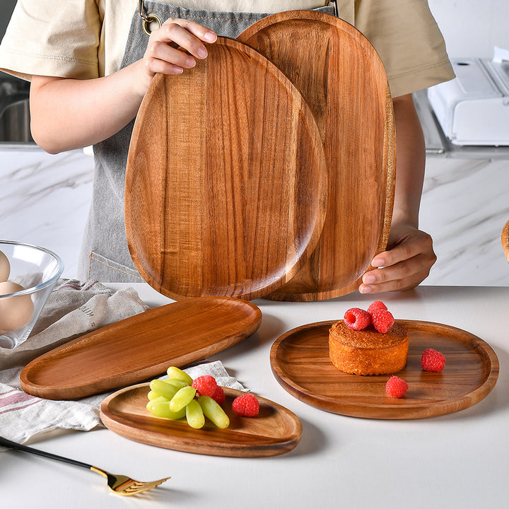 Elegante Holzservierplatte mit Ergonomischem Design Karnz