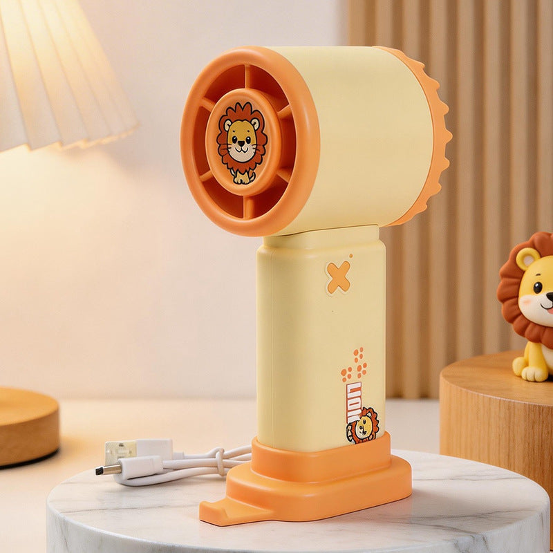 Damen Tragbarer Handventilator mit integriertem USB-Anschluss und niedlichem Designs Karnz