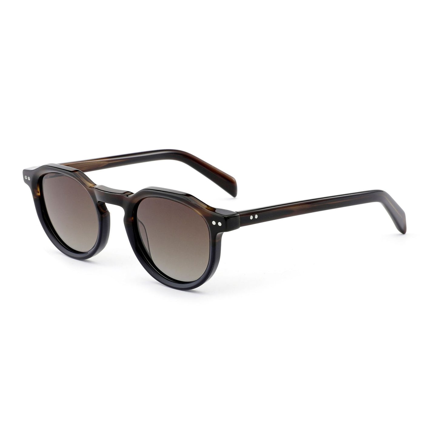 Damen stylische Sonnenbrille mit modernem, transparentem Rahmen Karnz