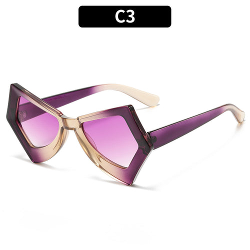 Angular Dekorativer Rahmen Sonnenbrille