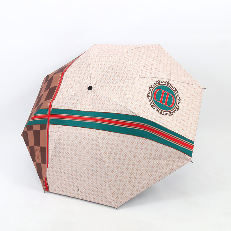 Damen Eleganter Regenschirm mit ausgefallenem Mustermix Karnz