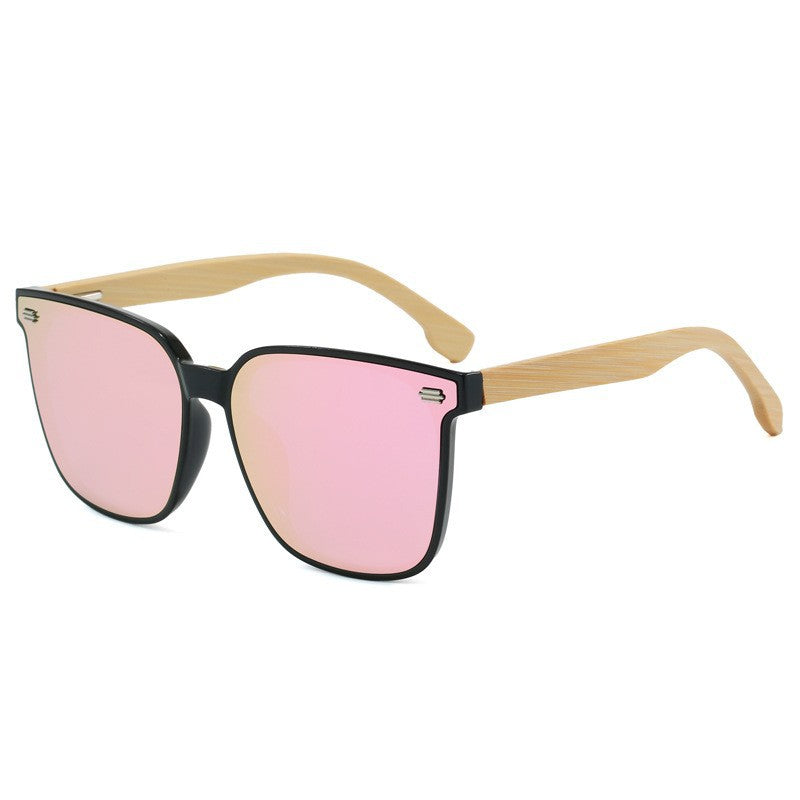 Damen Modische Sonnenbrille mit Bambusbügeln und polarisierten Gläsern Karnz