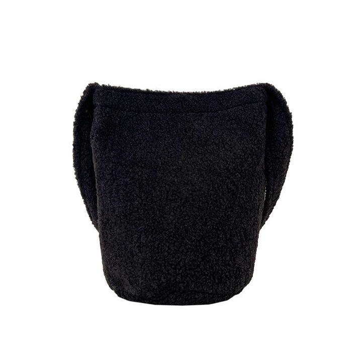 Gemütliche Kunstfell-Eimer-Tasche