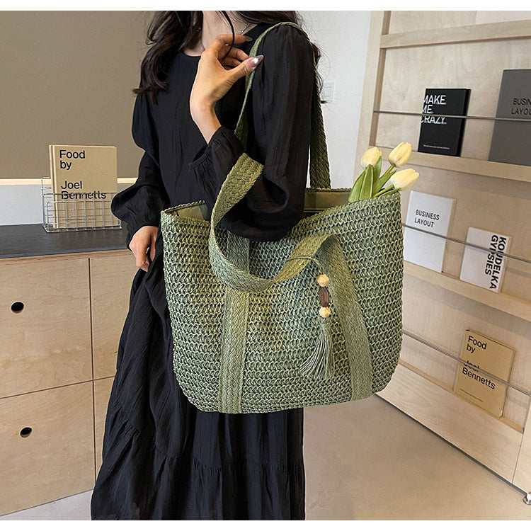 Gewebte Textur Strandtasche