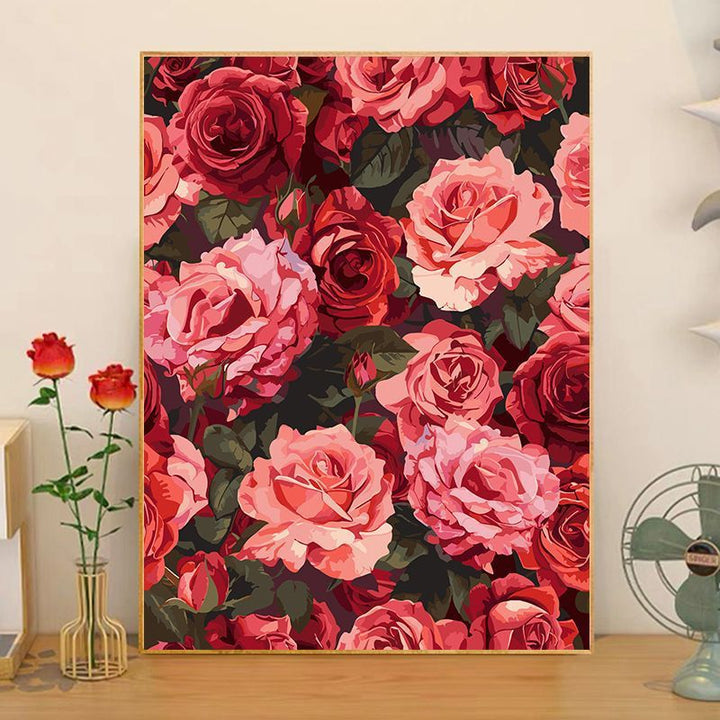 Florale Anordnung Leinwandkunst Karnz