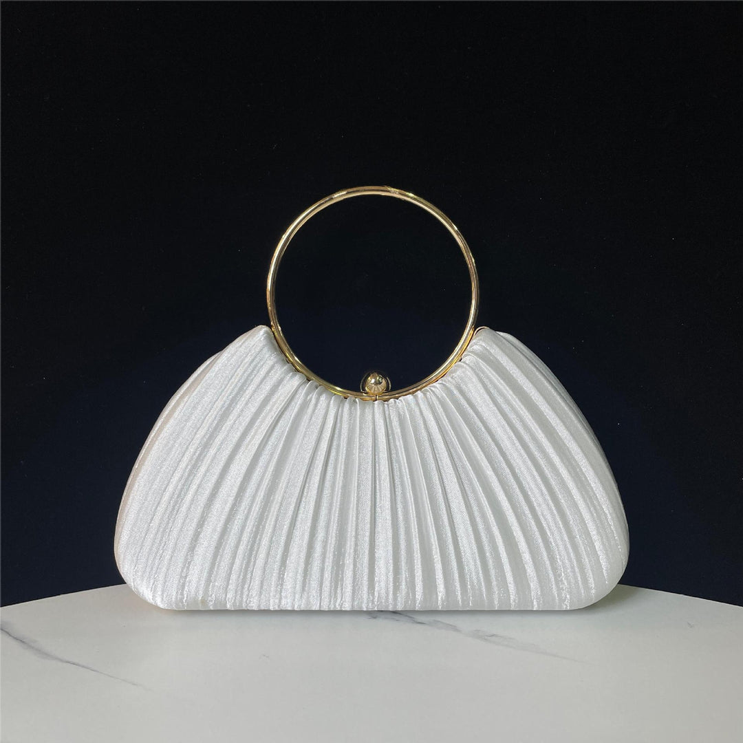 Faltbare Abendhandtasche mit Metallring