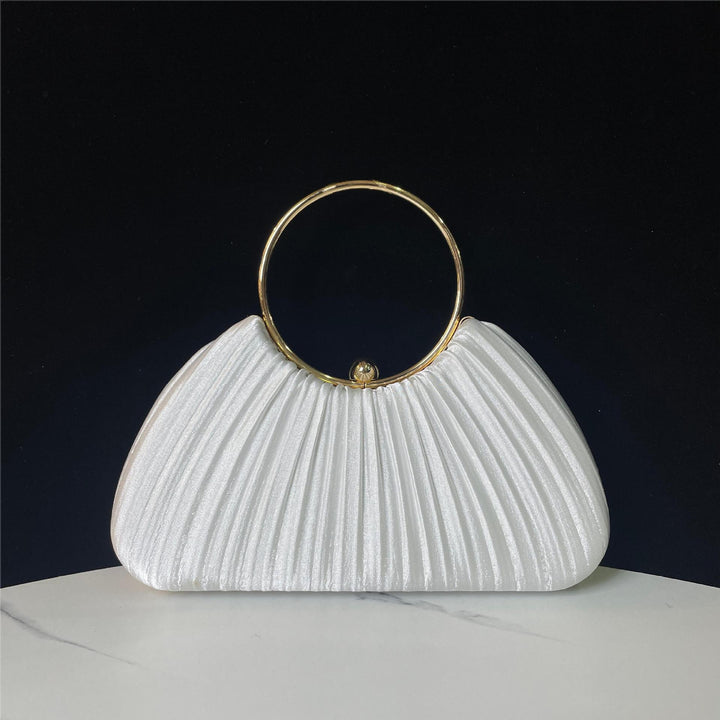 Faltbare Abendhandtasche mit Metallring