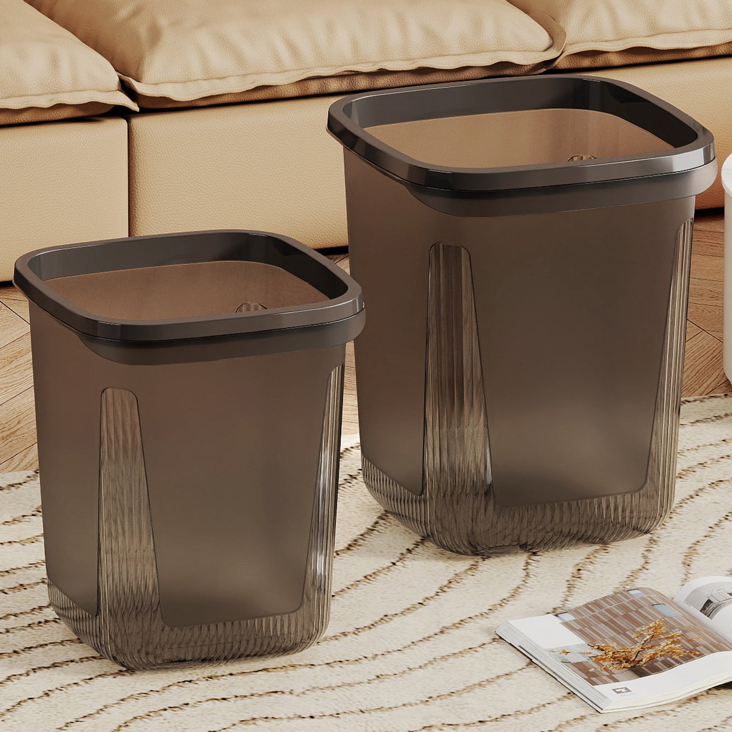 Damen moderner und eleganter Abfallbehälter mit rutschfestem Boden und ergonomischem Griff Karnz