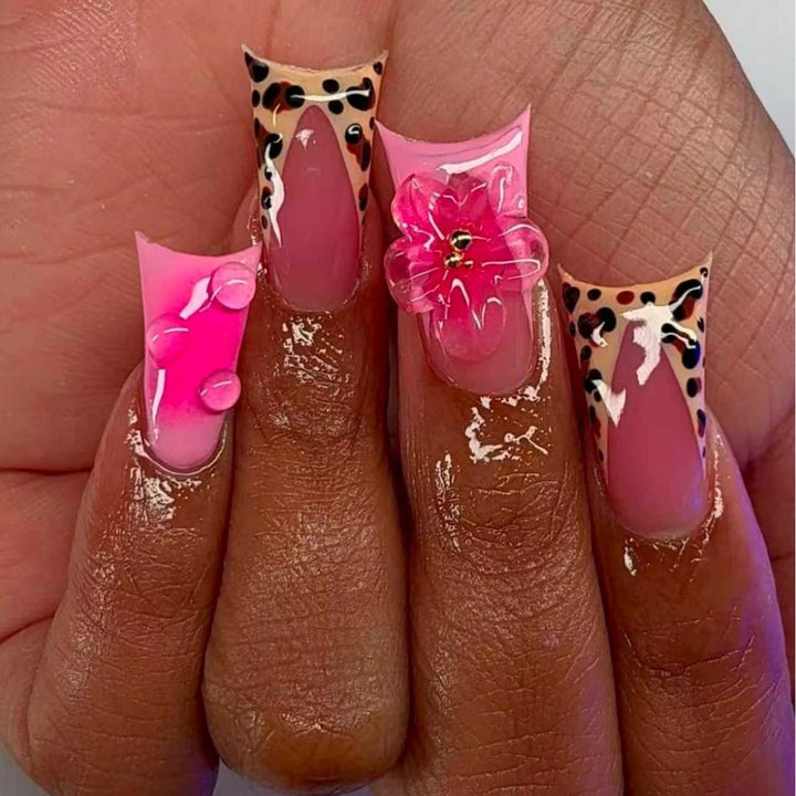 Künstlerische Floral Stiletto Nagel Kunst Extensions Karnz