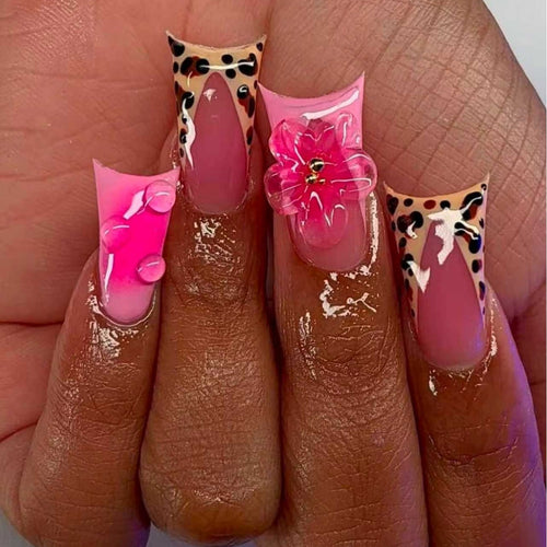 Künstlerische Floral Stiletto Nagel Kunst Extensions Karnz