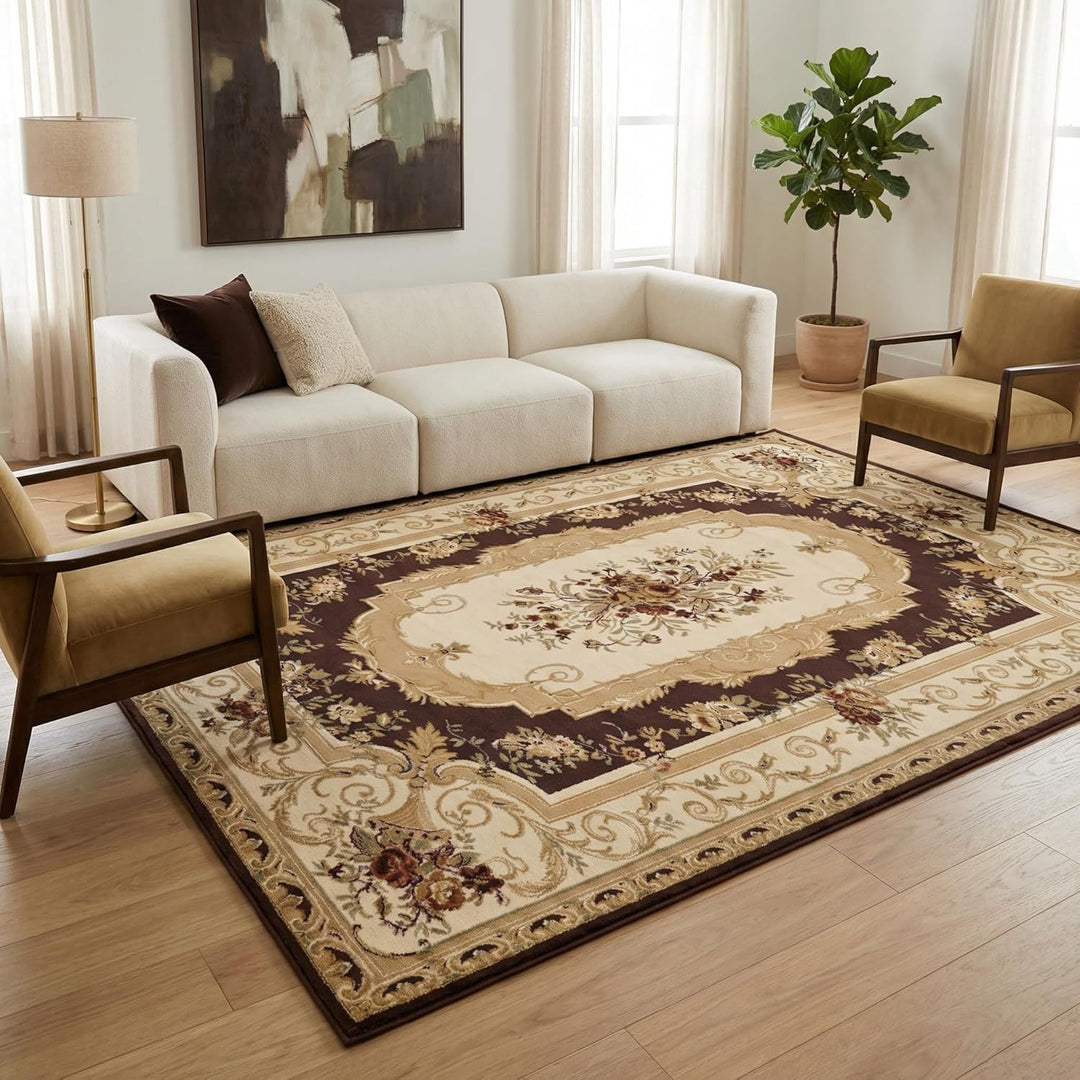 Vintage-inspirierter floraler Teppich
