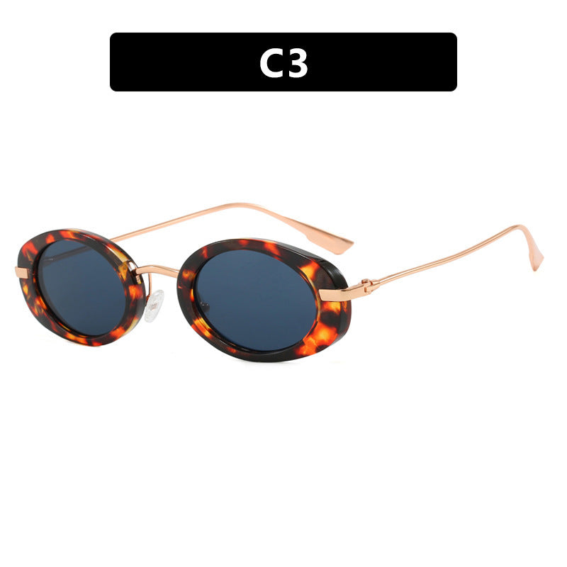Damen modische Sonnenbrille im eleganten Ovaldesign Karnz
