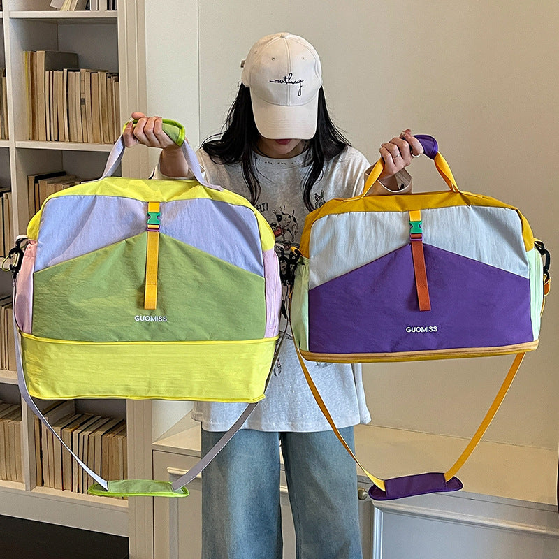 Farbenfrohe Mehrfach-Taschen Reise Duffel Tasche