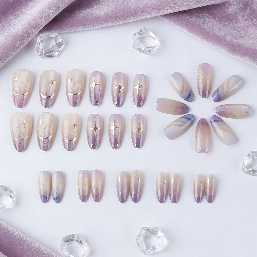 Gradient Glitter Press-On Nails Karnz