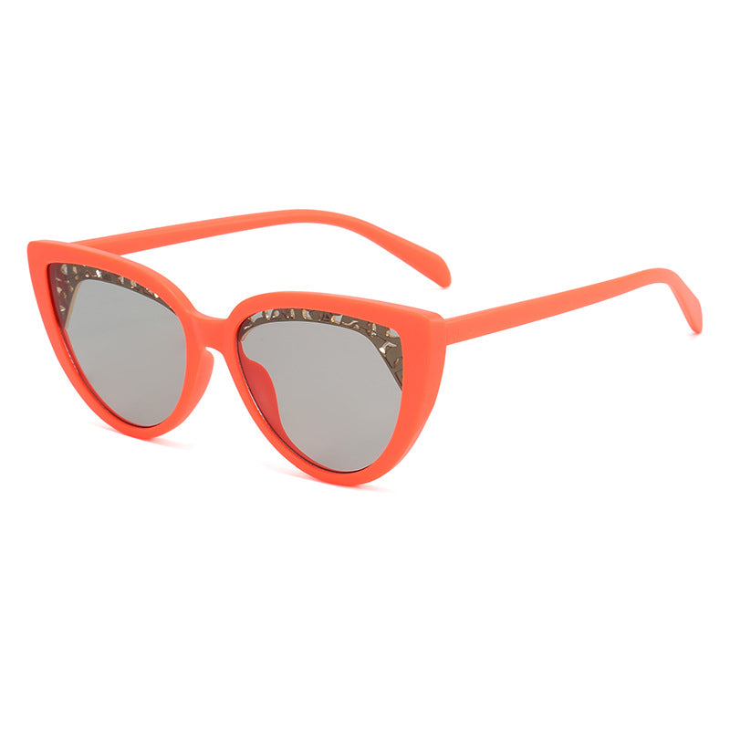 Damen glamouröse Katzenaugen Sonnenbrille Karnz