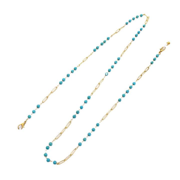 Chunky Bead Schmuck Brille Kette Karnz
