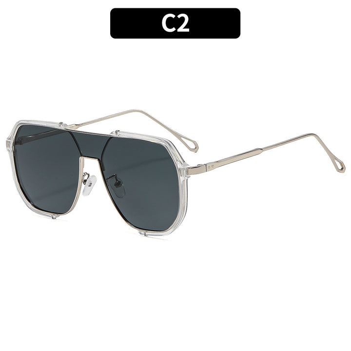 Futuristische geometrische Schild-Sonnenbrille