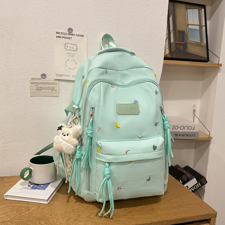 Stylischer Bestickter täglicher Rucksack Karnz