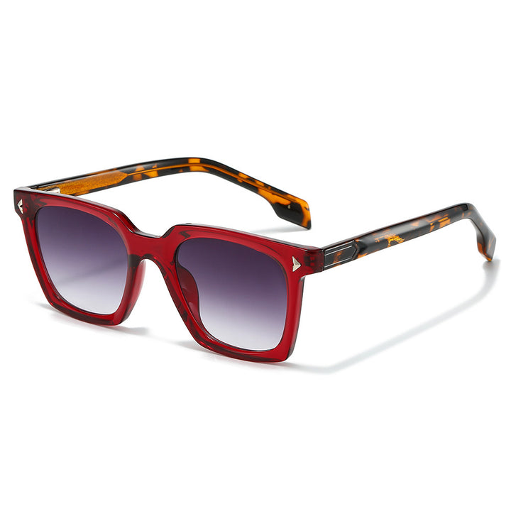 Retro-inspirierte übergroße geometrische Sonnenbrille Karnz