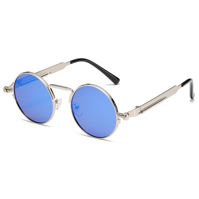 Damen Modische runde Sonnenbrille mit präzisem Metallrahmen Karnz