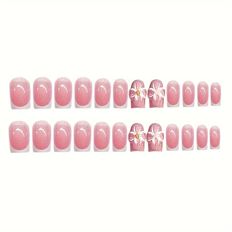 Elegantes Press-On Nagelkunst-Set Karnz