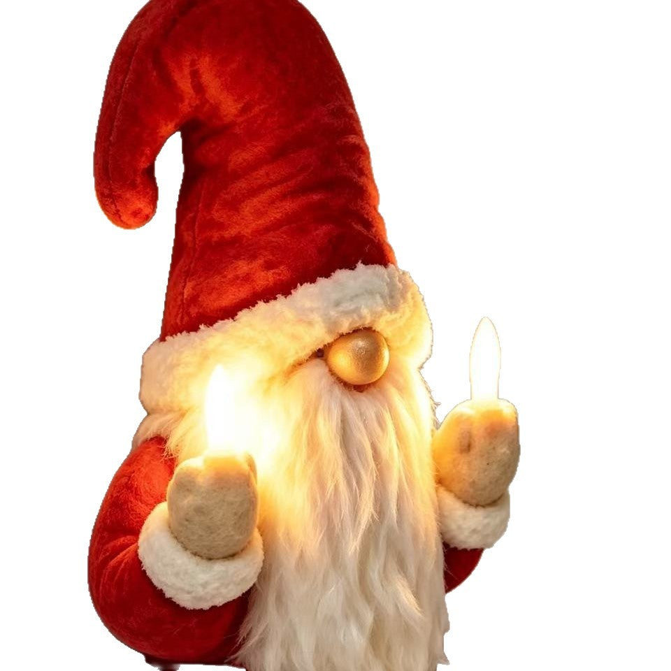 Humorvolle Weihnachtslicht-Figur Karnz
