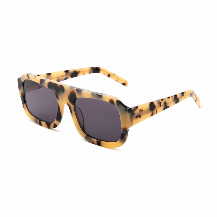 Damen quadratische Sonnenbrille aus hochwertigem Kunststoff mit polarisierenden Gläsern Karnz