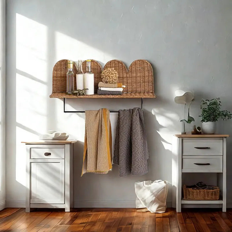 Wandregal mit geflochtenem Design Karnz
