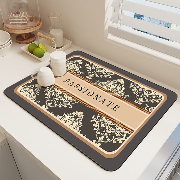 Elegante Mosaikmuster Küchenmatte Karnz
