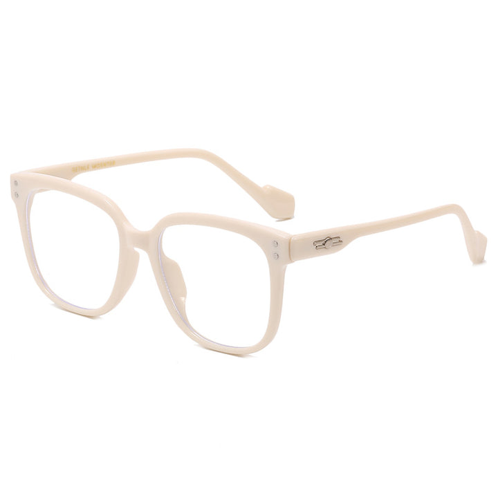Damen stylische rechteckige Brille Karnz