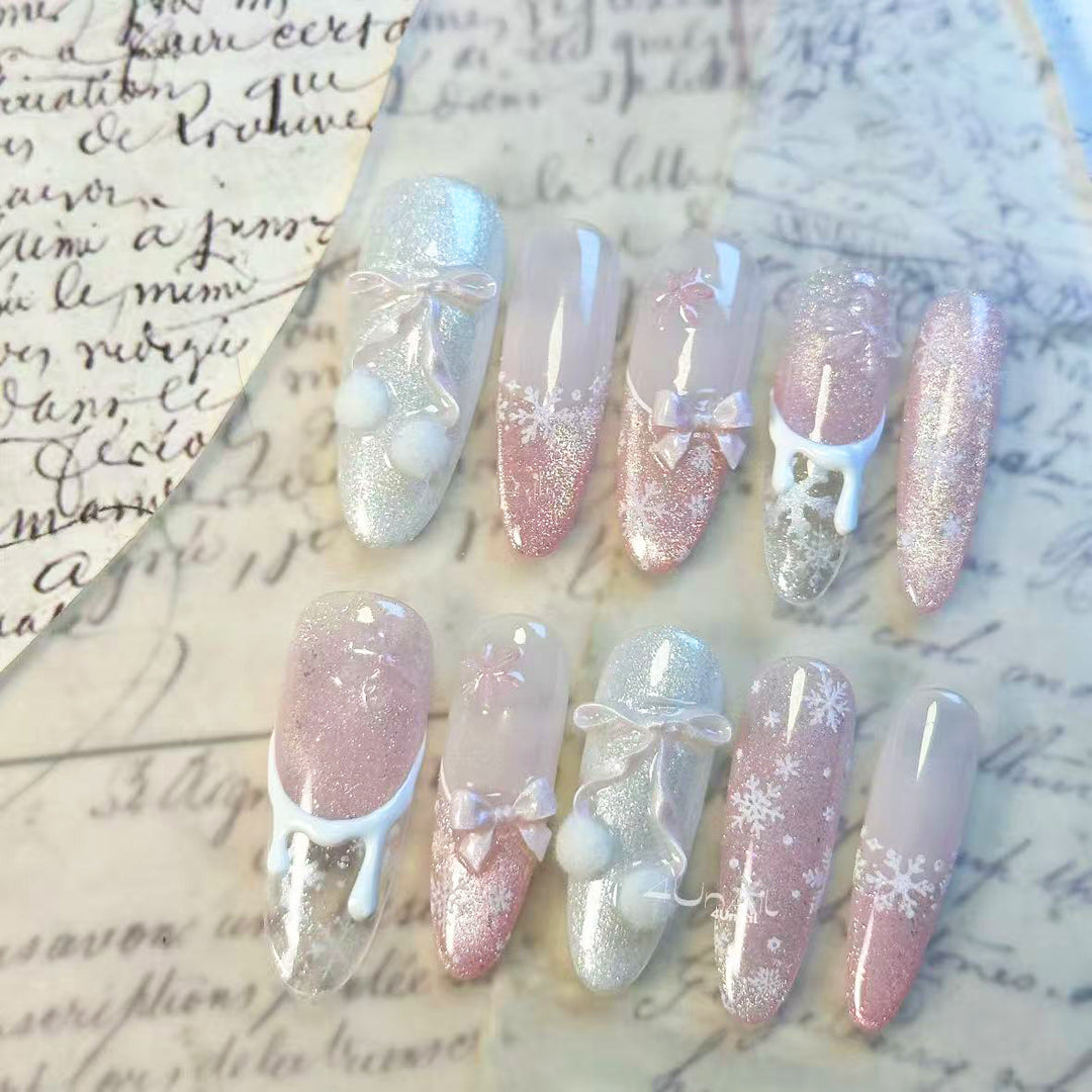Saisonales Press-On Nail Art Set