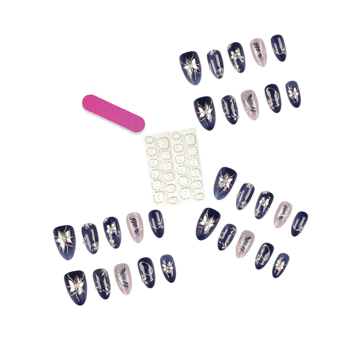 Dekoratives Press-On-Nagelspitzen-Set