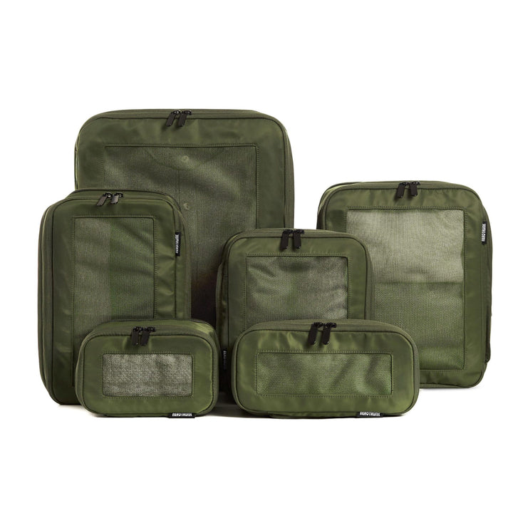 Unisex Aufbewahrungstaschen Set mit durchsichtigen Fächern Karnz
